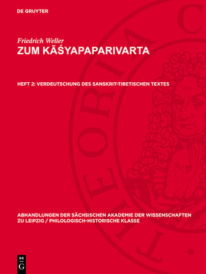 cover image of Verdeutschung des sanskrit-tibetischen Textes